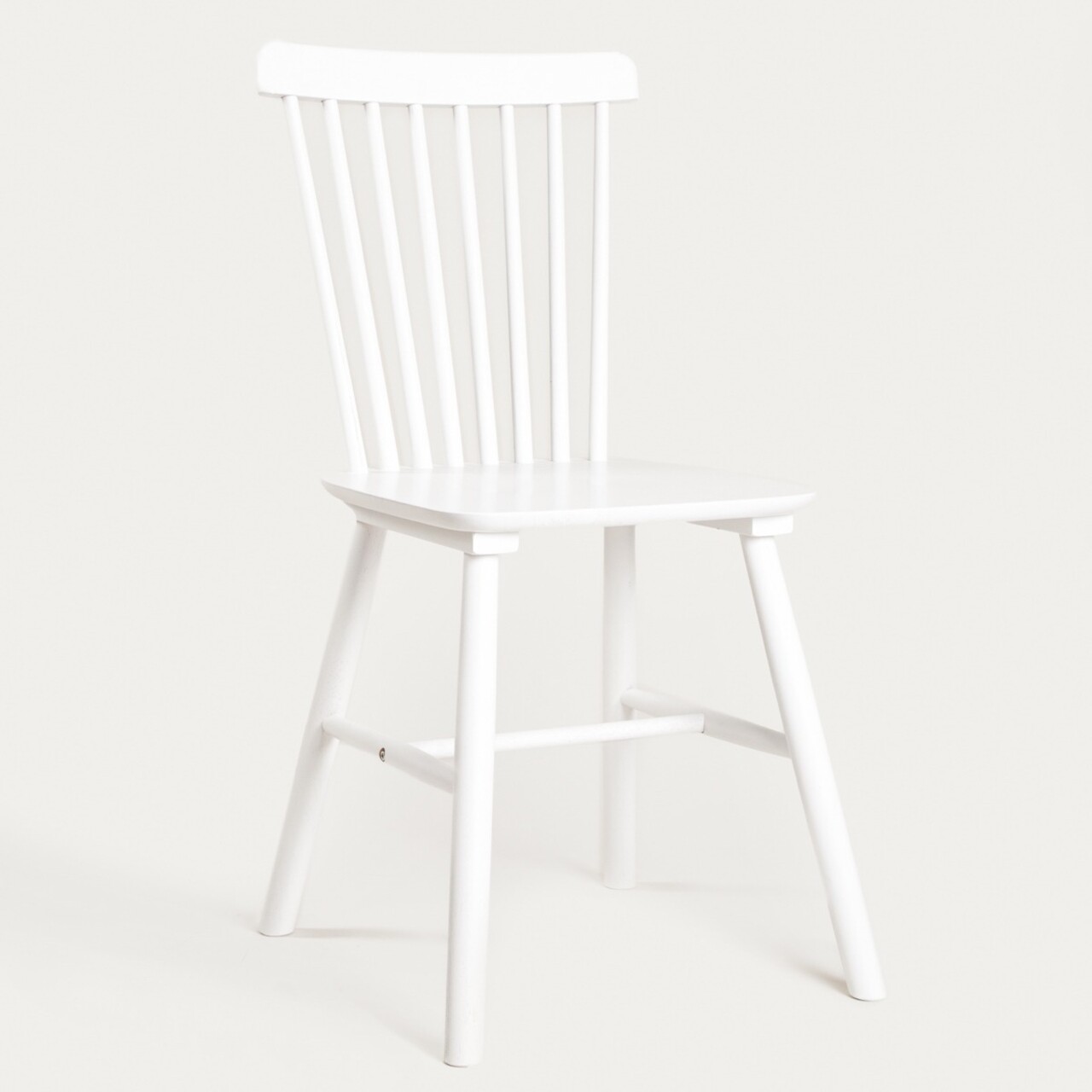 Scaun Vici, Homla, 52x46x92 cm, lemn, alb - imagine 7